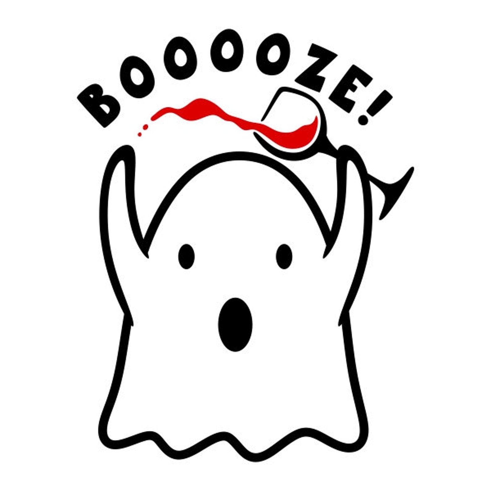 Booooze Booze Halloween Wine Ghost Cuttable Design PNG DXF SVG - Etsy
