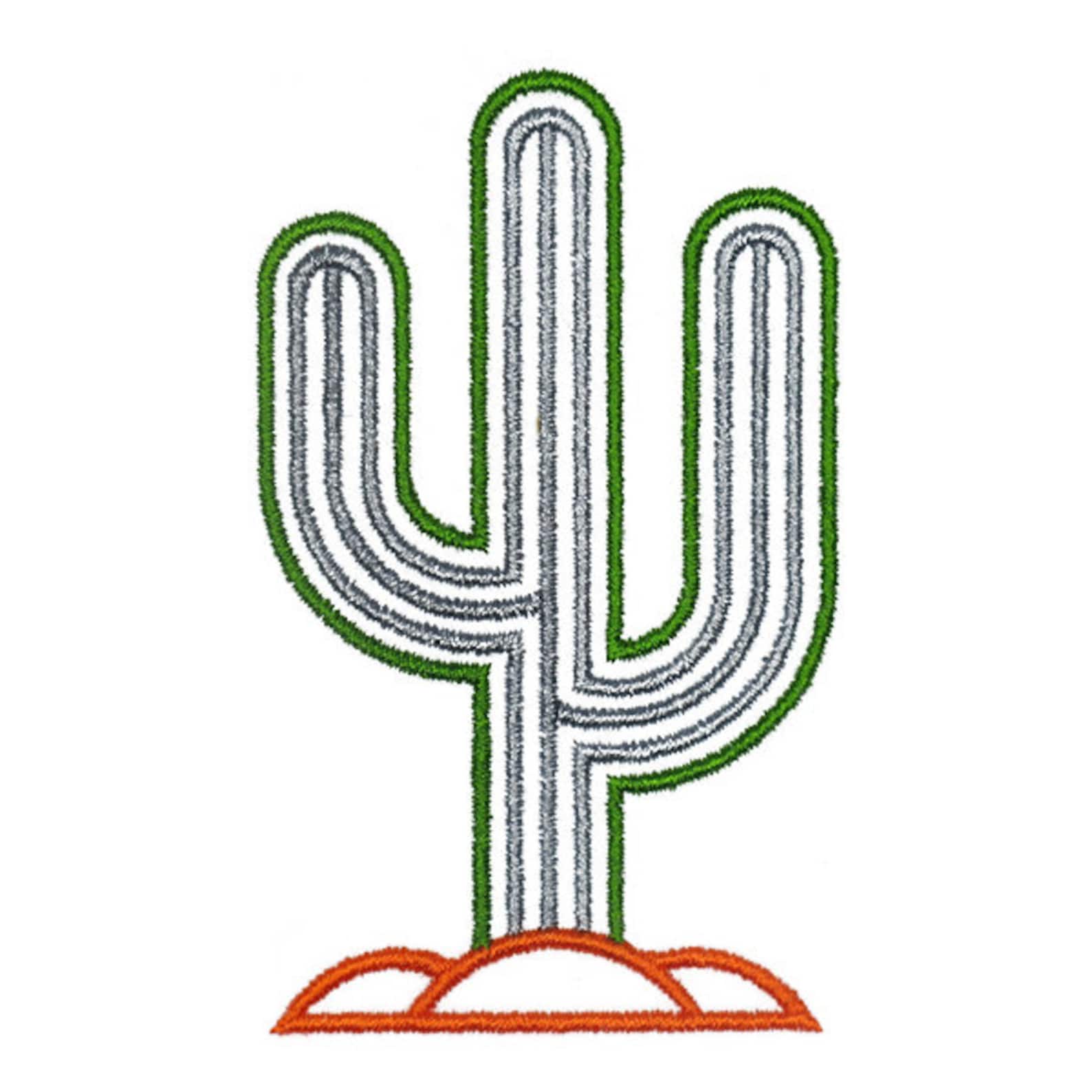 Cactus embroidery design instant download pes dst  etsy Cactus embroidery design instant download pes dst  etsy