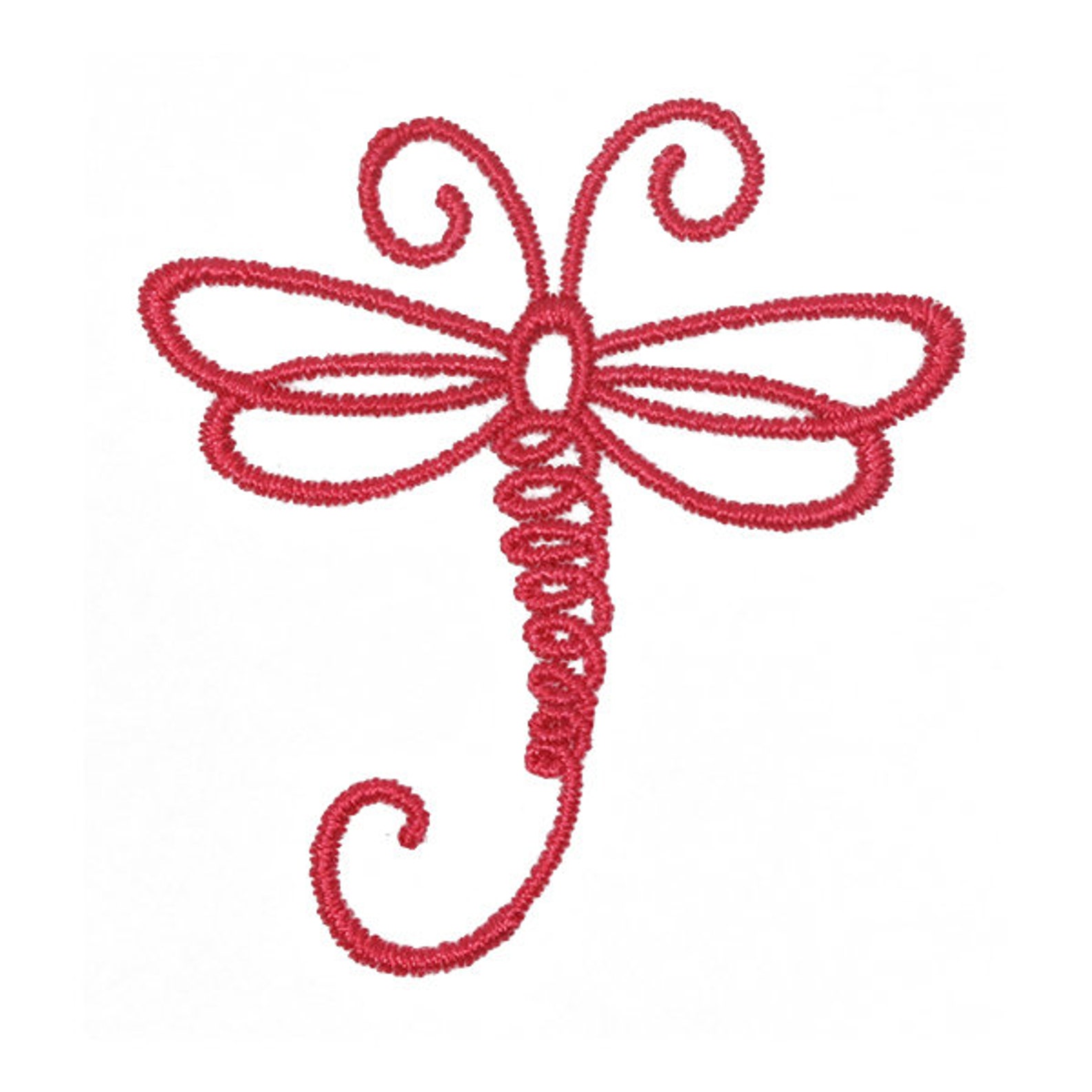 Dragonfly Embroidery Design Instant Download PES DST Etsy