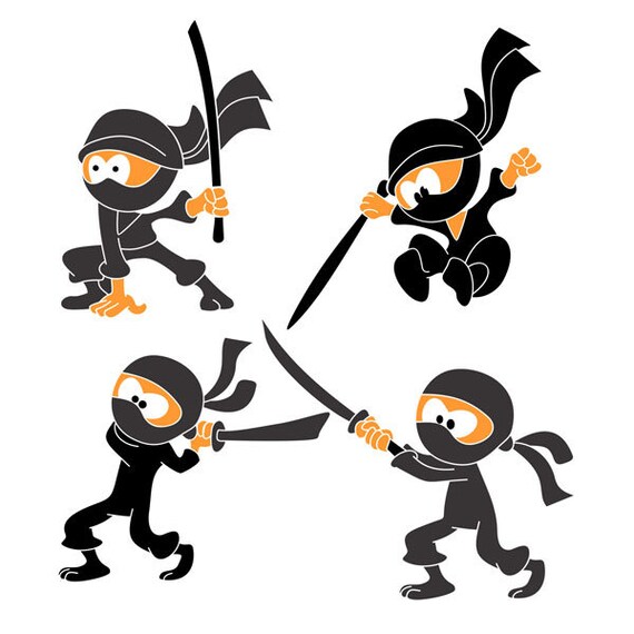 Download Ninja Girl Cuttable Design Png Dxf Svg Eps File For Silhouette Cameo And Cricut Clip Art Art Collectibles