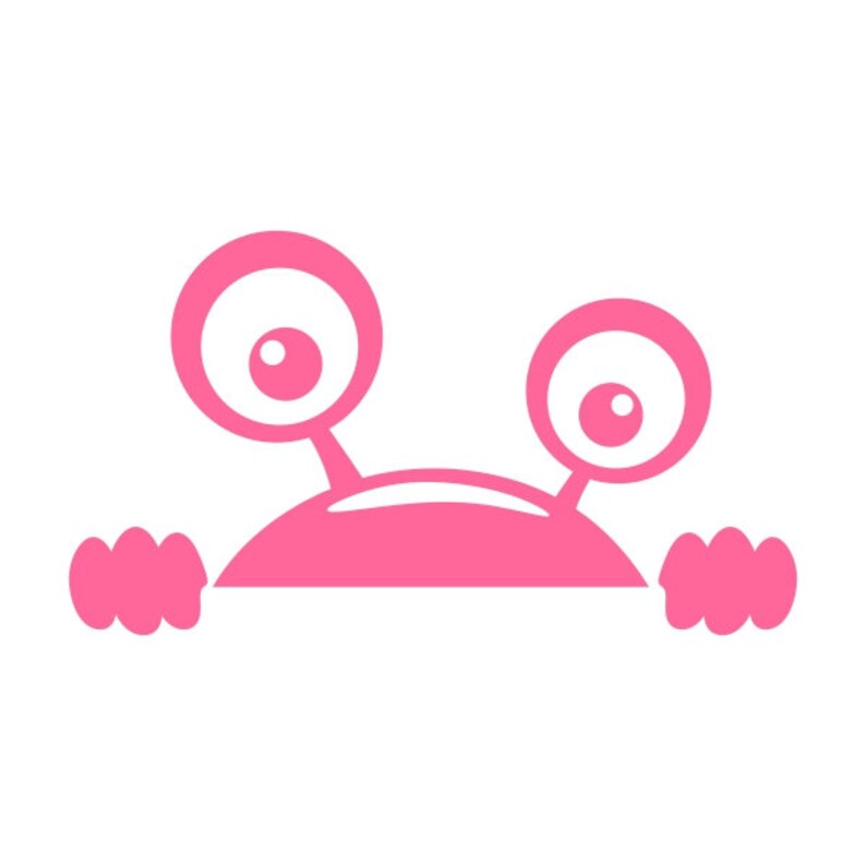 Cute monster cuttable design png dxf svg  eps file silhouette