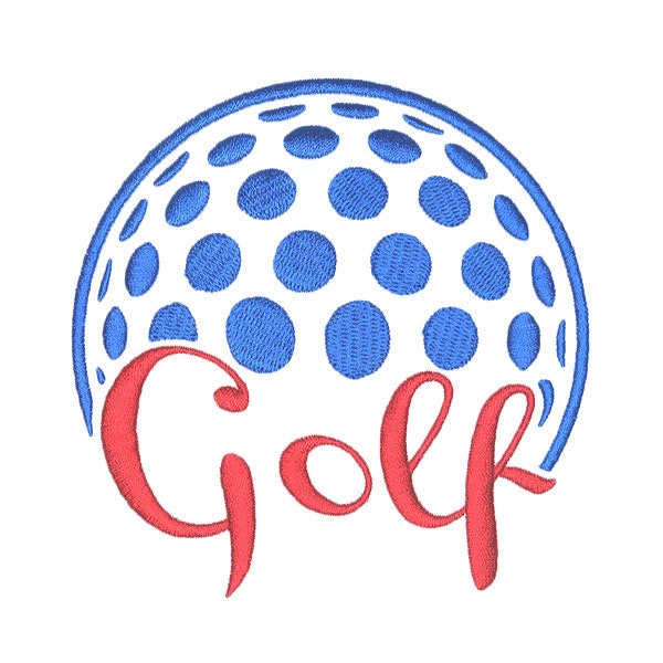 Golf Embroidery Design Instant Download PES DST Etsy