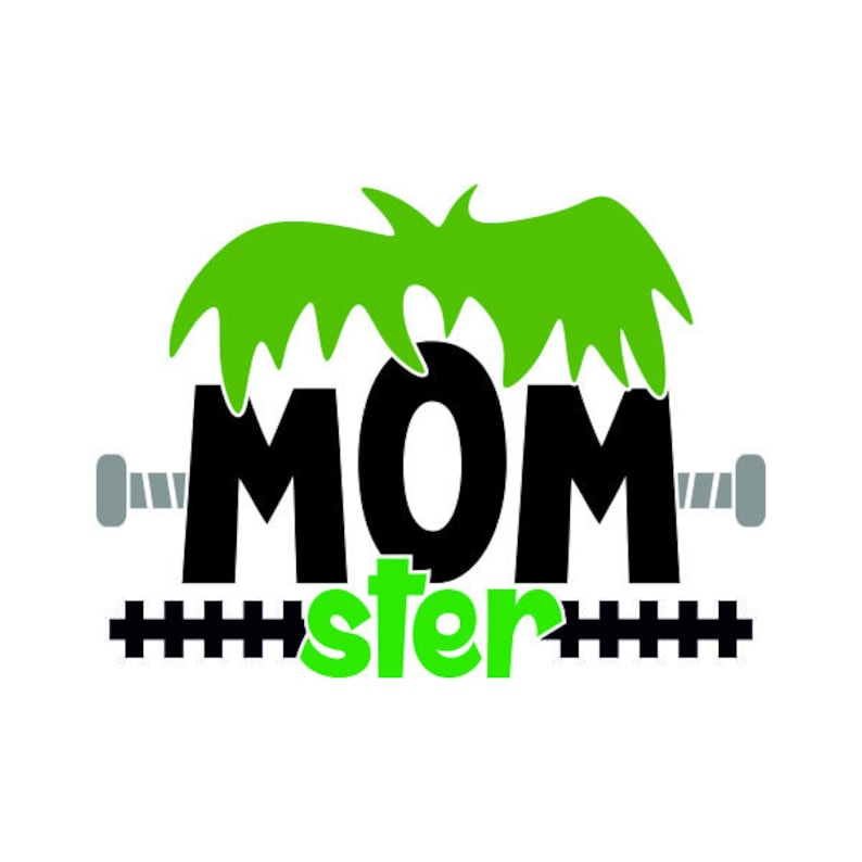 Download Mom-ster Cuttable Design PNG DXF SVG & eps File for Silhouette | Etsy