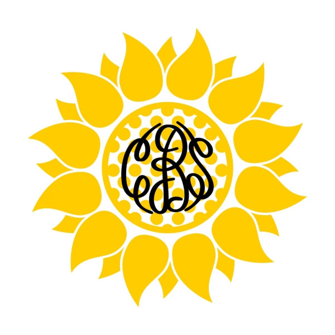 Free Free 235 Sunflower Monogram Frame Svg SVG PNG EPS DXF File