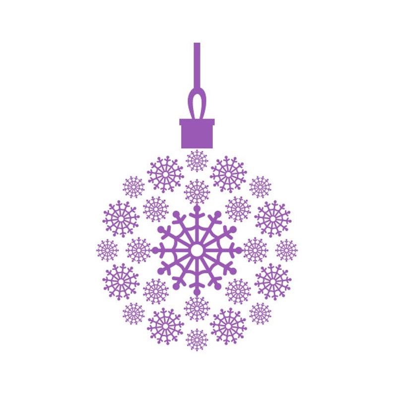 Download Snowflake Ornament Bulb Cuttable Design PNG DXF SVG & eps ...