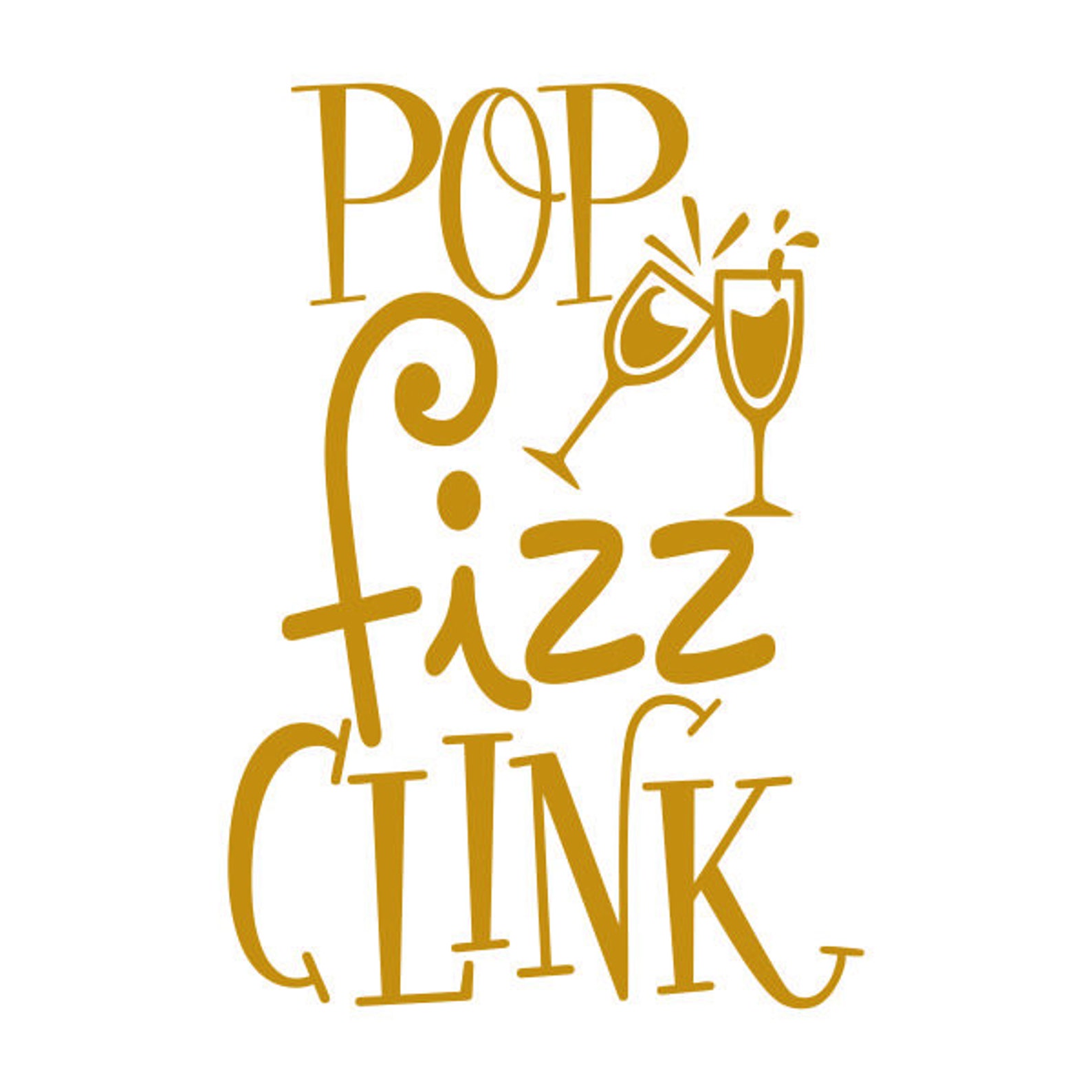 Pop Fizz Clink Cuttable Design PNG DXF SVG &amp; Eps File for | Etsy