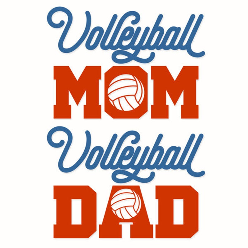 Download Volleyball Mom Dad Cuttable Design PNG DXF SVG & eps File ...