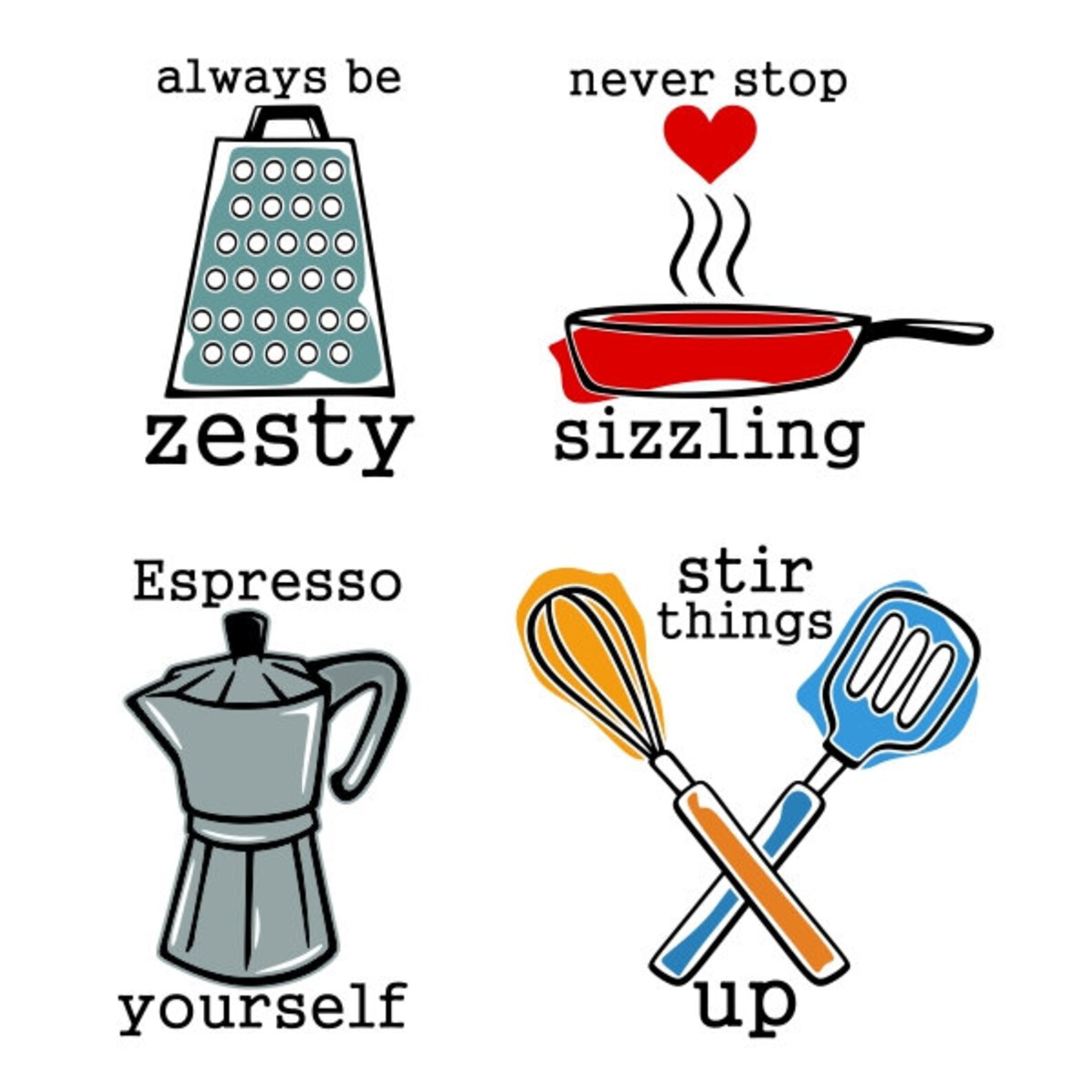 Kitchen Utensil Sayings Cuttable Design PNG DXF SVG & Eps File Etsy