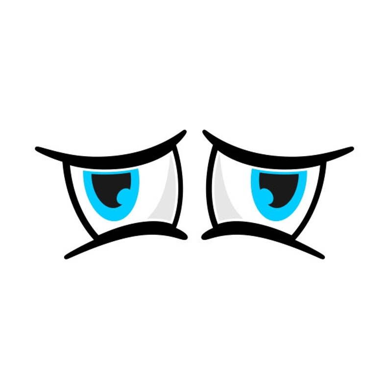 Cartoon Eyes Cuttable Design PNG DXF SVG & eps File Silhouette Designs ...