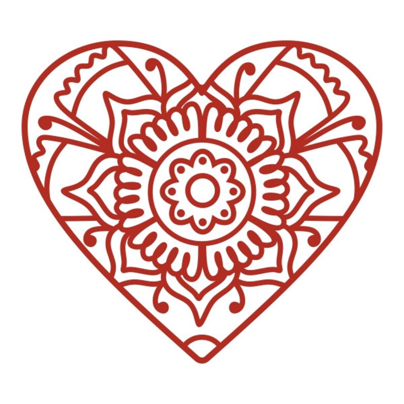 Free Free Heart Mandala Cricut 80 SVG PNG EPS DXF File