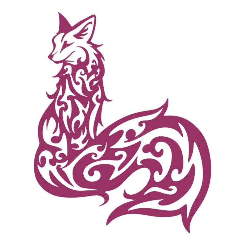 Download Tribal Fox Cuttable Design PNG DXF SVG & eps File for | Etsy