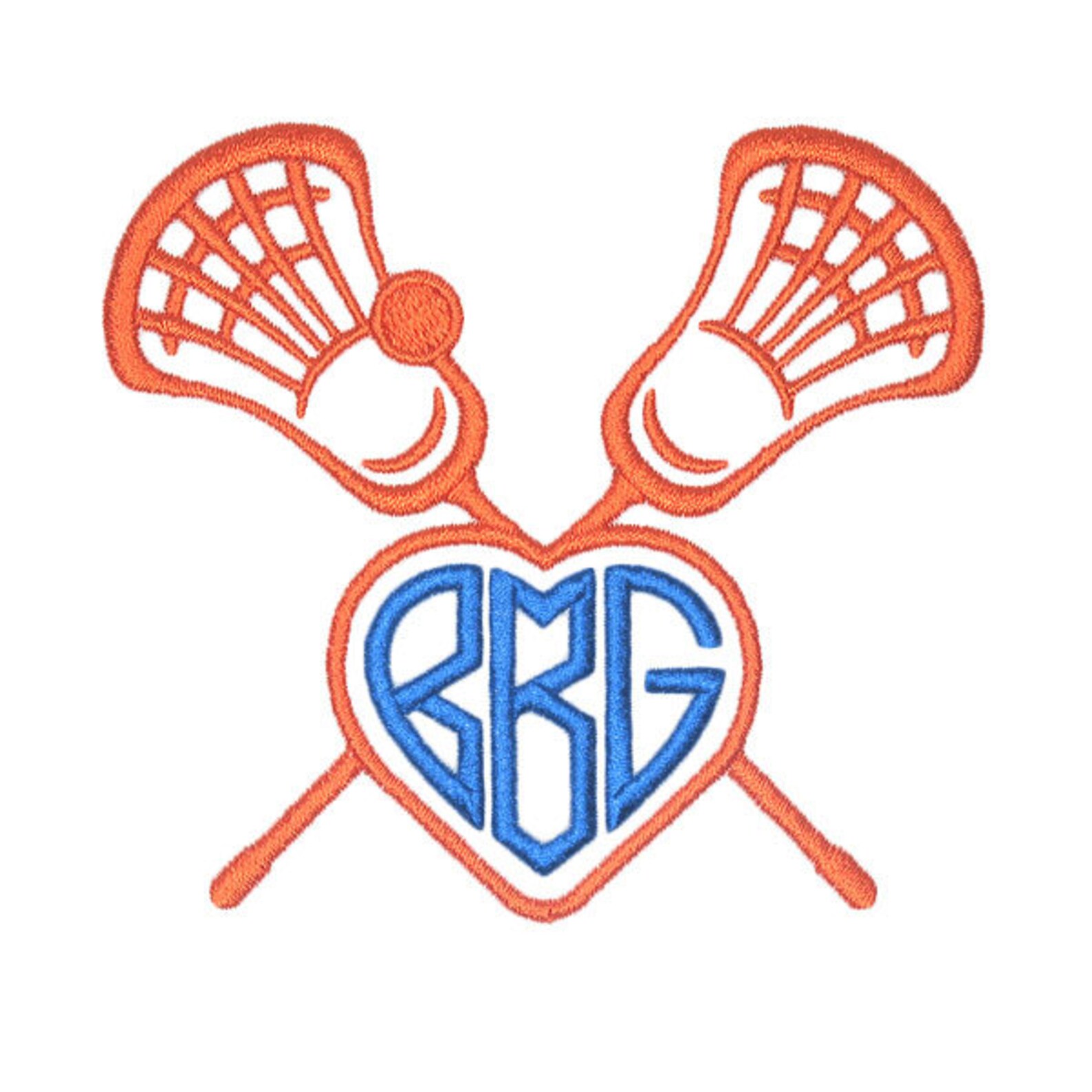 Lacrosse Hockey Frame Embroidery Design Instant Download PES Etsy