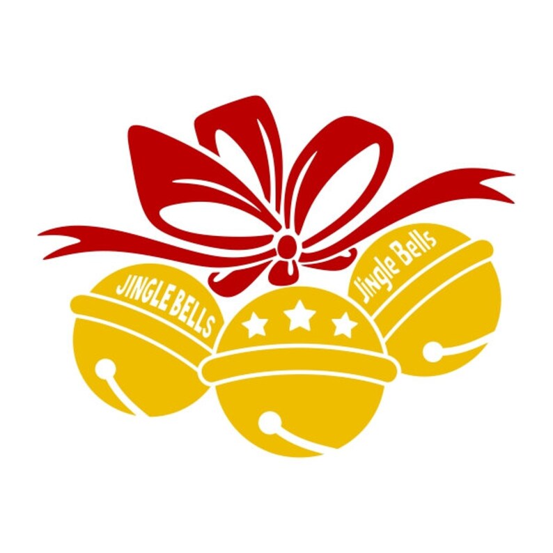Christmas Jingle Bells Cuttable Design PNG DXF SVG & Eps File - Etsy