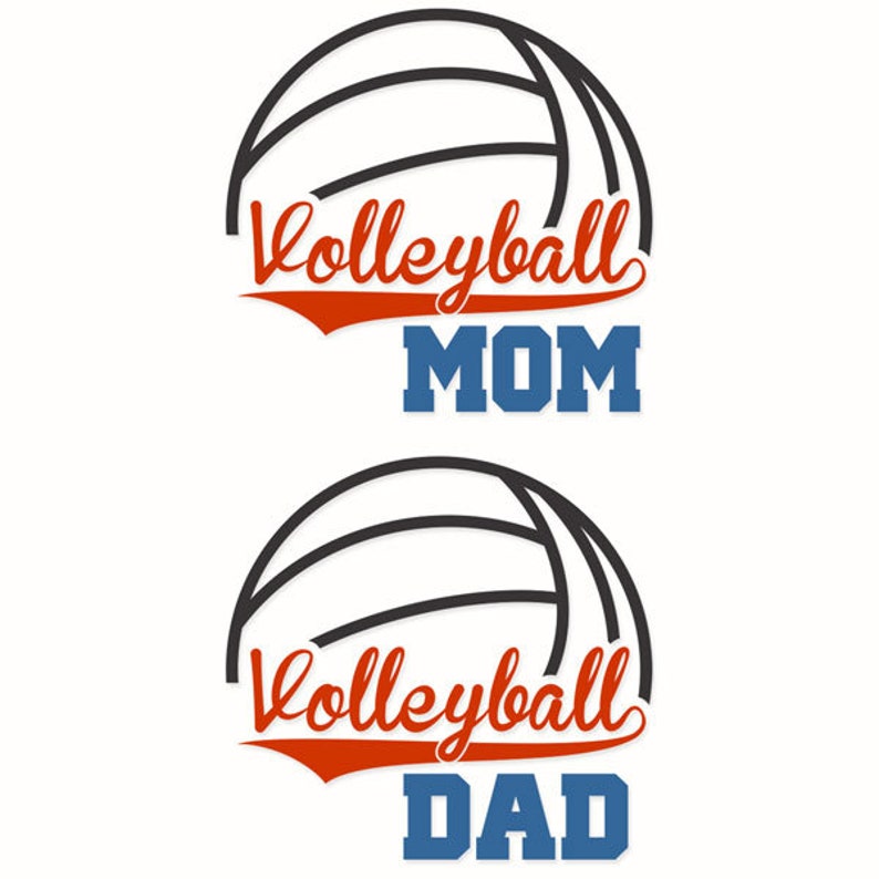 Download Volleyball Mom Dad Cuttable Design PNG DXF SVG & eps File ...