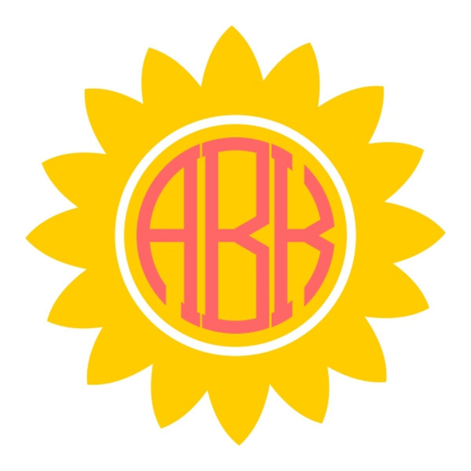 Free Free 178 Sunflower Monogram Frame Svg SVG PNG EPS DXF File