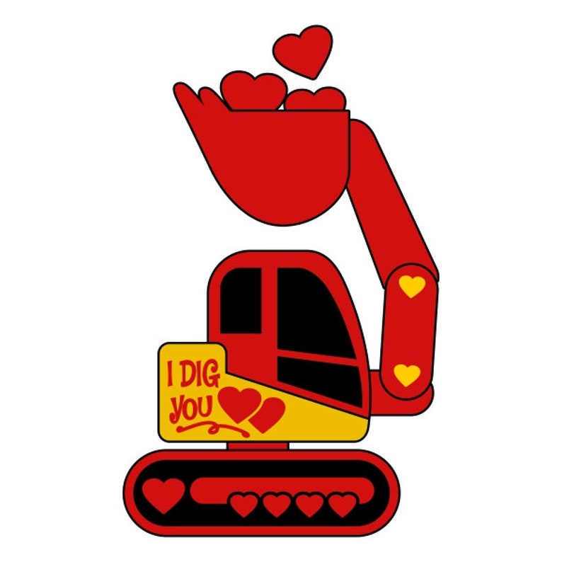 Download I Dig You Excavator Cuttable Design PNG DXF SVG & eps File ...
