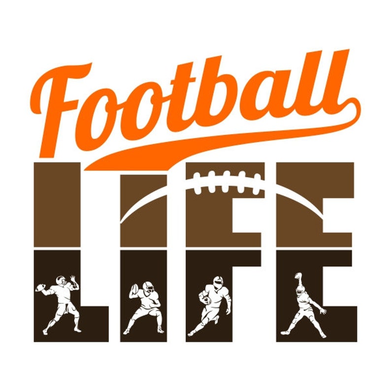 Football Life Cuttable Design PNG DXF SVG & Eps File Etsy