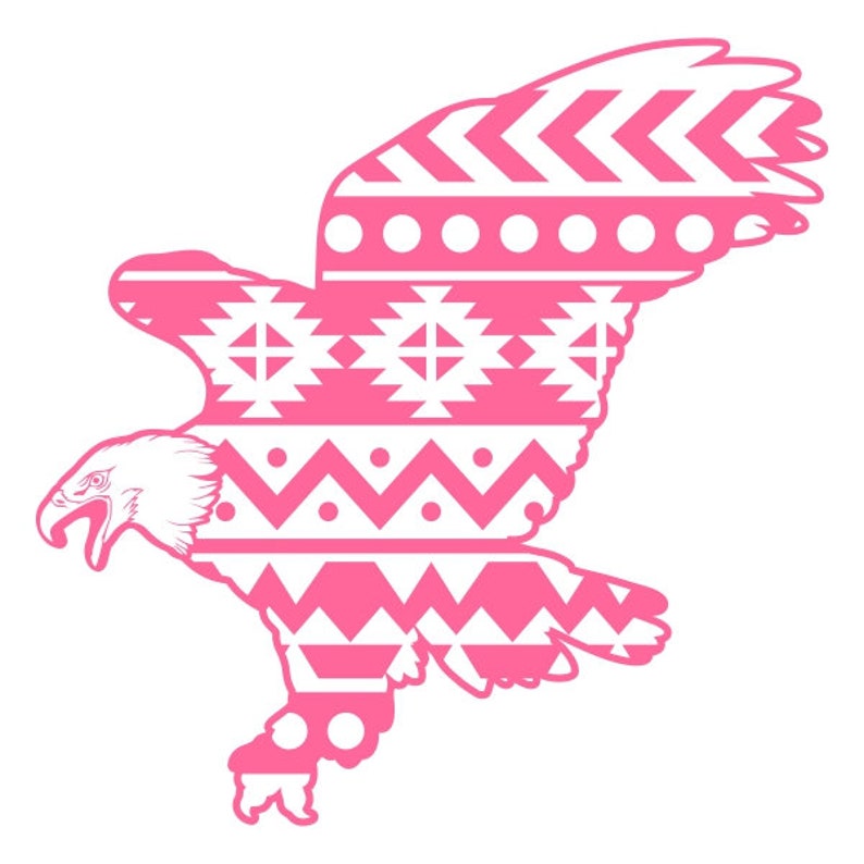 Download Aztec Eagle Monogram Frame Cuttable Design PNG DXF SVG & eps | Etsy