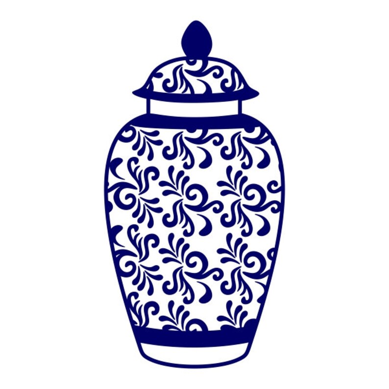 Beautiful Ginger Jar Pack Cuttable Design PNG DXF SVG & Eps Etsy