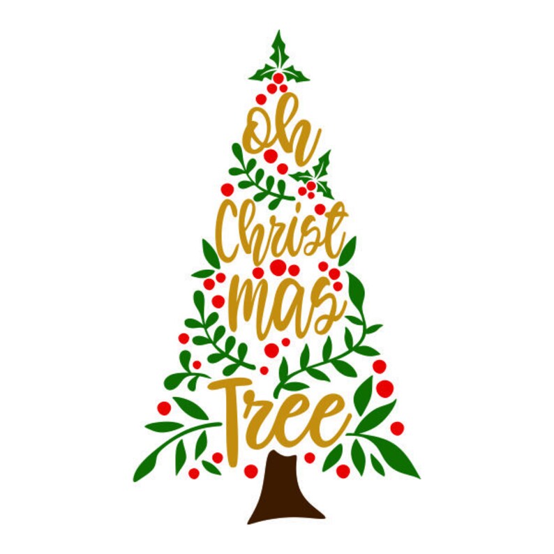 Download Oh Christmas Tree Cuttable Design PNG DXF SVG & eps File ...