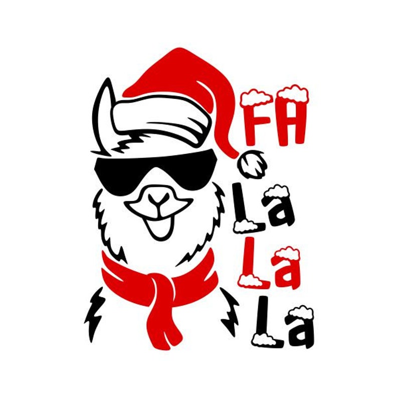 Download Christmas Llama Cuttable Design PNG DXF SVG & eps File for ...