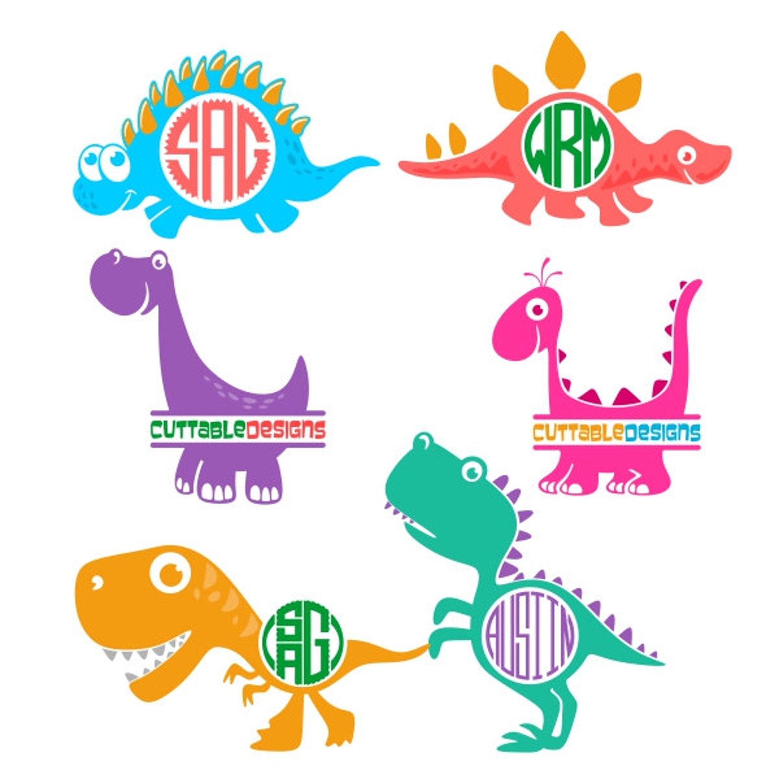Dino Dinosaur Frame Cuttable Design PNG DXF SVG & Eps File for Etsy