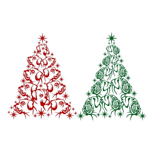 Dachshund Christmas Tree Cuttable Design PNG DXF SVG & Eps - Etsy Australia