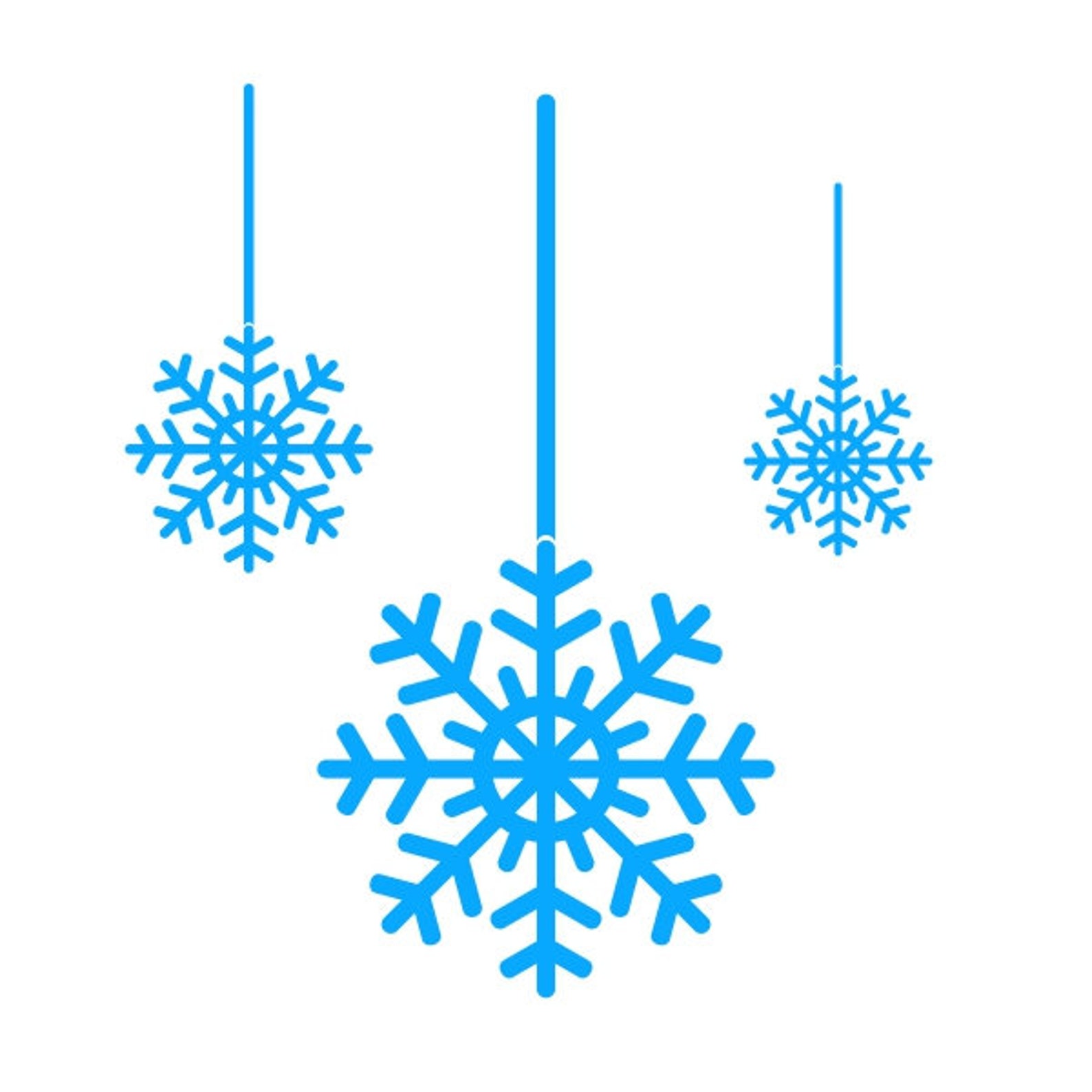 Winter Snowflake String Cuttable Design PNG DXF SVG & Eps File Etsy