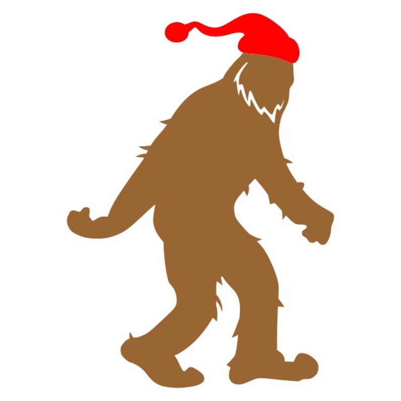 Download Christmas Yeti Bigfoot Cuttable Design PNG DXF SVG & eps ...