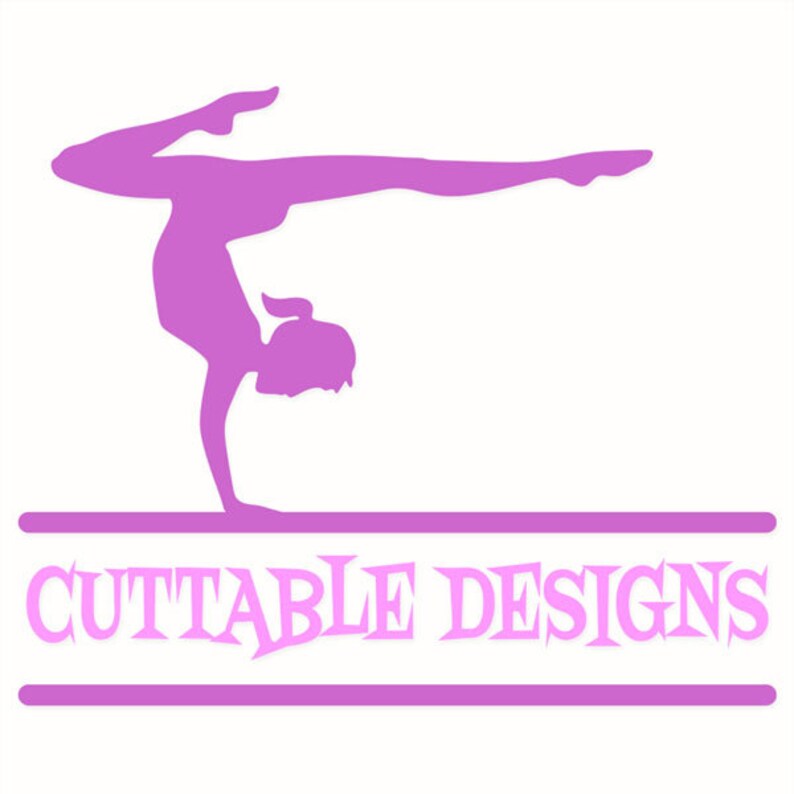 Gymnastic Frame Cuttable Design PNG DXF SVG &amp; Eps File for - Etsy