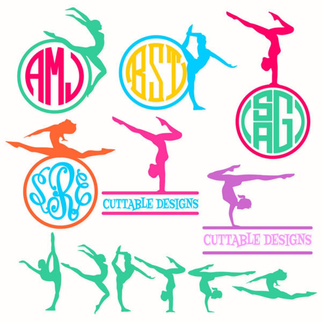 Gymnastic Frame Cuttable Design PNG DXF SVG &amp; Eps File for - Etsy