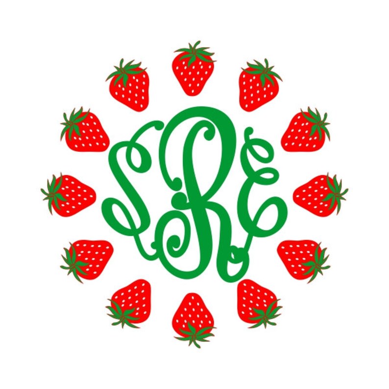Download Strawberry Cuttable Design PNG DXF SVG & eps File for | Etsy