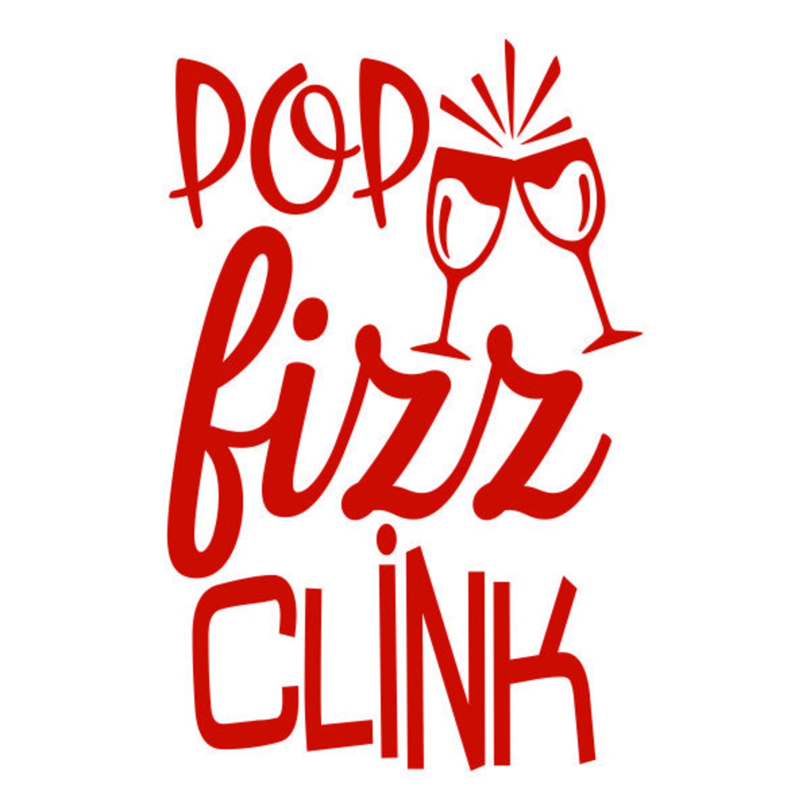 Pop Fizz Clink Cuttable Design PNG DXF SVG &amp; Eps File for | Etsy