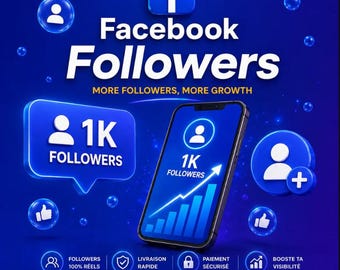 Facebook Followers Boost , Increase Facebook Followers Fast , Social Media Growth Service , Real Followers Promotion