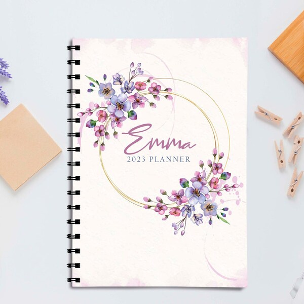 Spiral Bound Blank Monthly Calendar Etsy