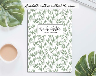 2025 Planner Weekly & Monthly | Personalized Planner | Floral Pattern Gift