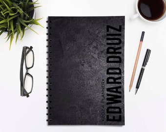 2024 Spiral Planner Weekly & Monthly | Personalized Planner | 2024 Spiral Planner for Men