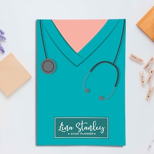 2025 Planner | 2025 Nurse Planner | January 2025 December 2025 | Weekly & Monthly | Personalized |   Bound or Paperback | Nurse Theme