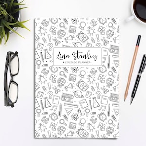 Academic Planner | Teacher Planner | July 2025 June 2026 | Weekly & Monthly Personalized Planner | Paperback | Teacher Theme