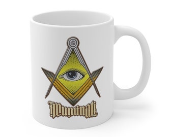 Illuminati Food Pyramid Breakfast Mug