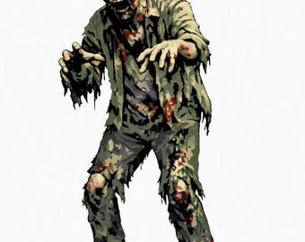 6 Layer Zombie art airbrush Stencil set template