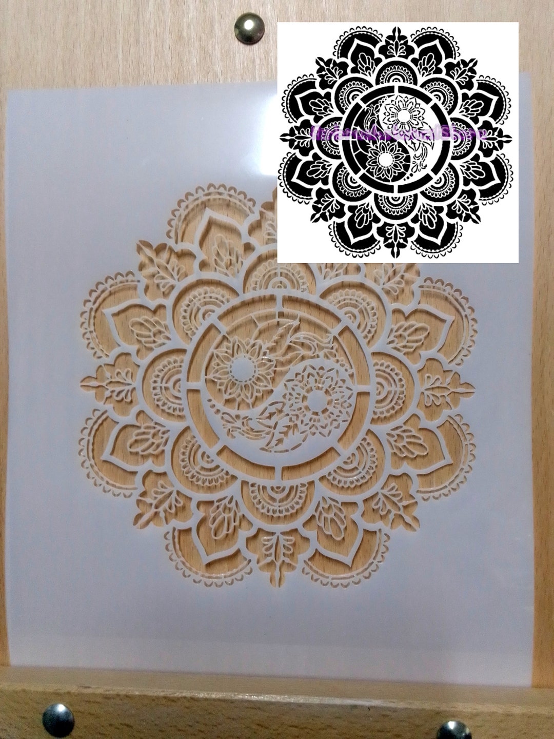 Mandala Airbrush Stencil Art Template Mylar Ships Worldwide. - Etsy