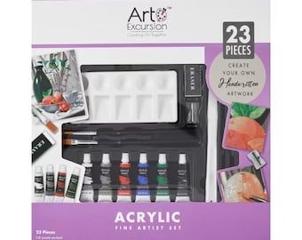 23 Piece Acrylic Fine Artist Set Creative acrylic paint gift set
