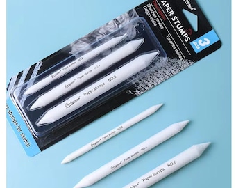 3PCS Double-headed Art Painting Sketch Paper Blending Stumps Art Sketch Drawing