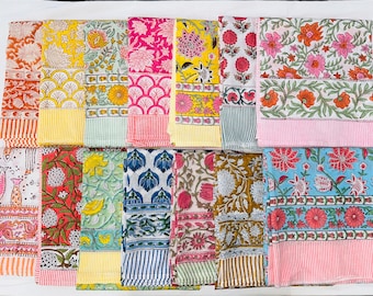 Cotton Sarong| Block Print Sarong Pareo| Cotton Boho Scarf| Neck Head Wrap Swim Coverup Batik Sarong For Women