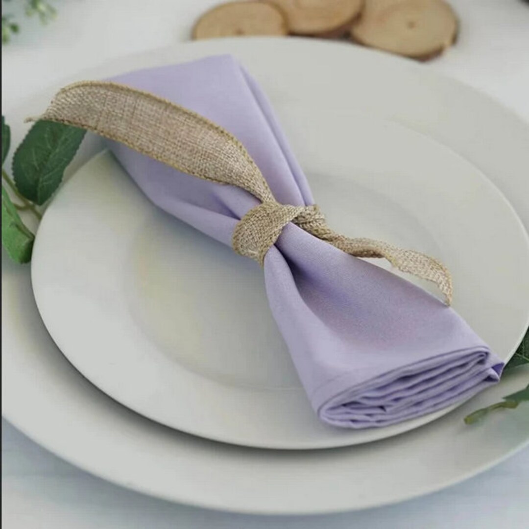 150 Pieces Lavender Napkins, Cotton Napkins Set, Cocktail Napkins