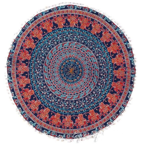 Geometrische kussenhoes 80 x 80 cm, ronde kussensloop