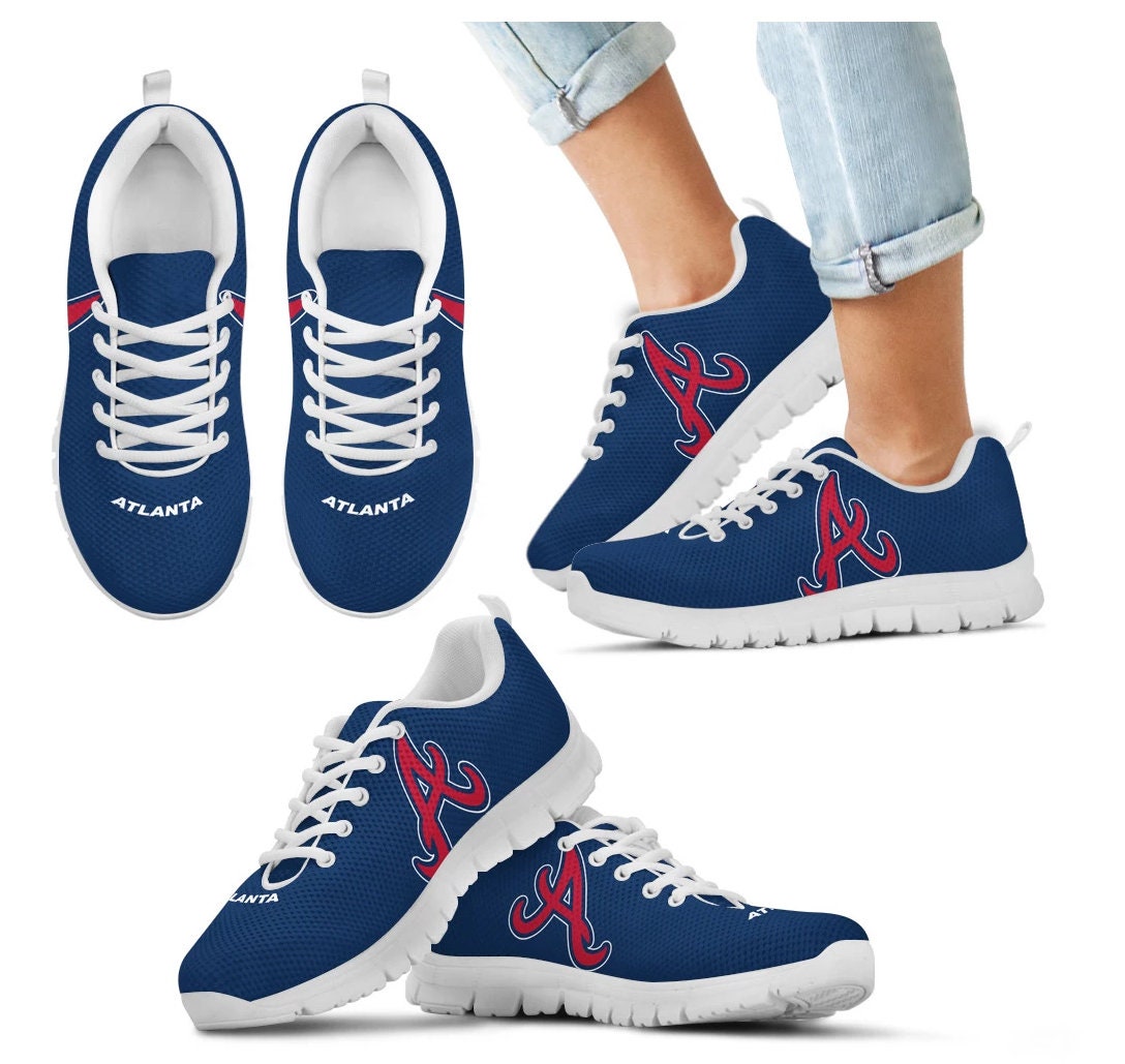 Atlanta Braves Fan Unofficial Running Shoes Sneakers - Etsy