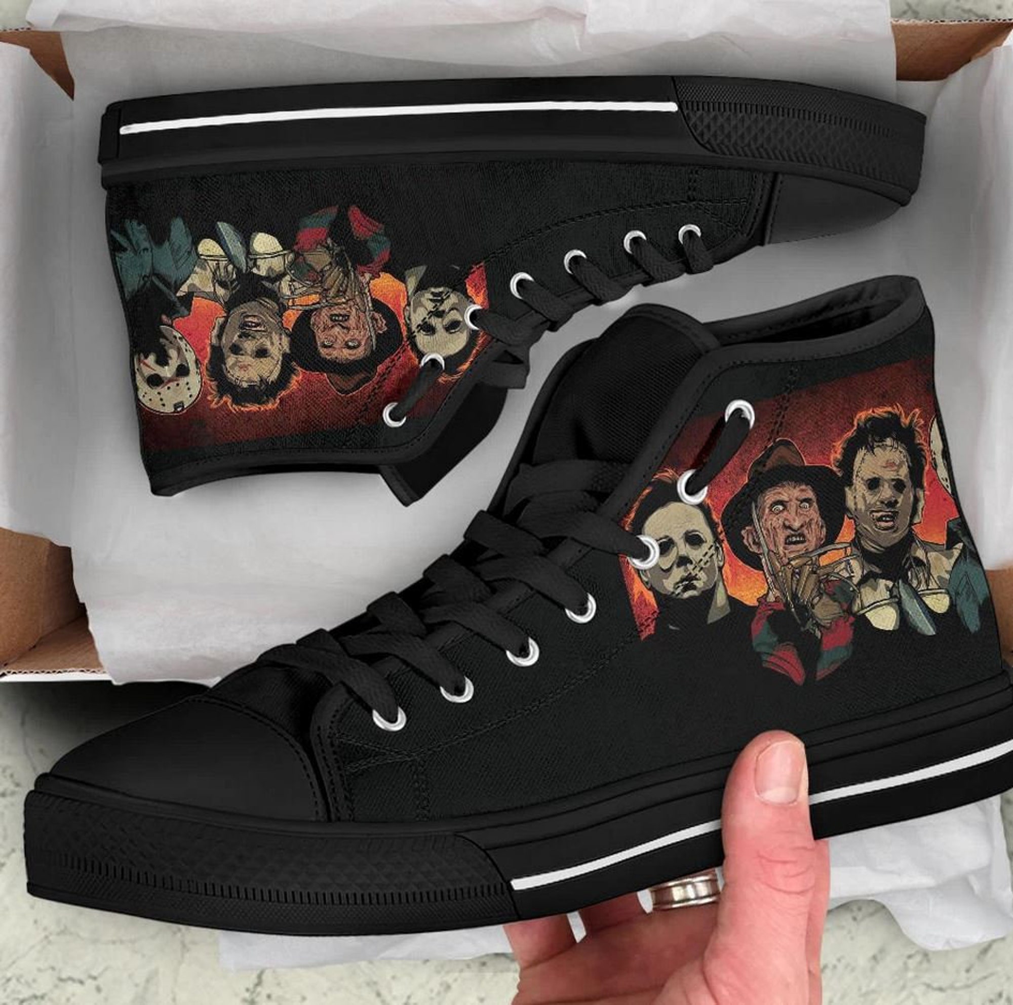 Horror Men's High-top Sneakers