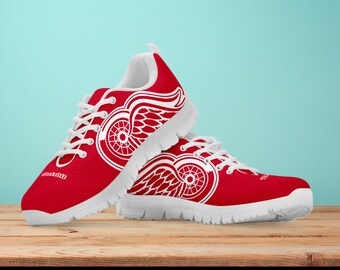 Detroit Red Wings Fan Unofficial Running Shoes, sneakers